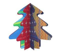 Tenha uma árvore de Natal colorida